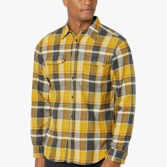 The North Face Men's Arroyo Flannel Shirt - Mineral Gold XXLarge Half - Picture 3 of 11
